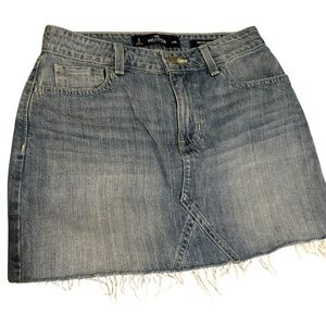 Hollister Y2K Low-Rise Denim Mini Skirt Size 3